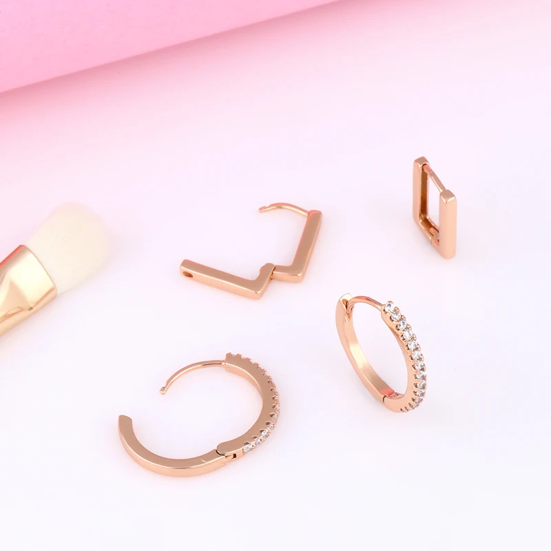 OCESRIO Новые Модные Простые геометрические круглые серьги из искусственного