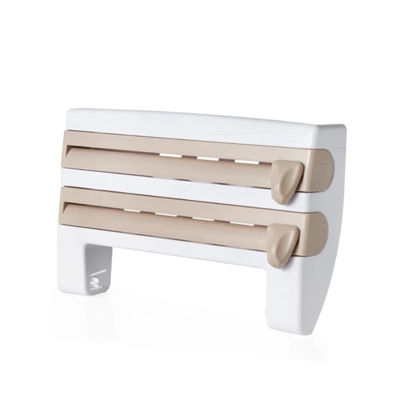 

Универсальная полка для хранения бумажный держатель пластиковый оберточный диспенсер для резки консервантов пленочный резак кухонный инс...