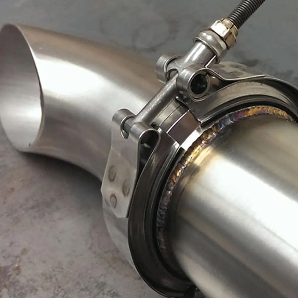 

Ss304 V-Band Clamp Stainless Steel M/F 3 V Band Turbo Exhaust Downpipe Professional Fashion Portable