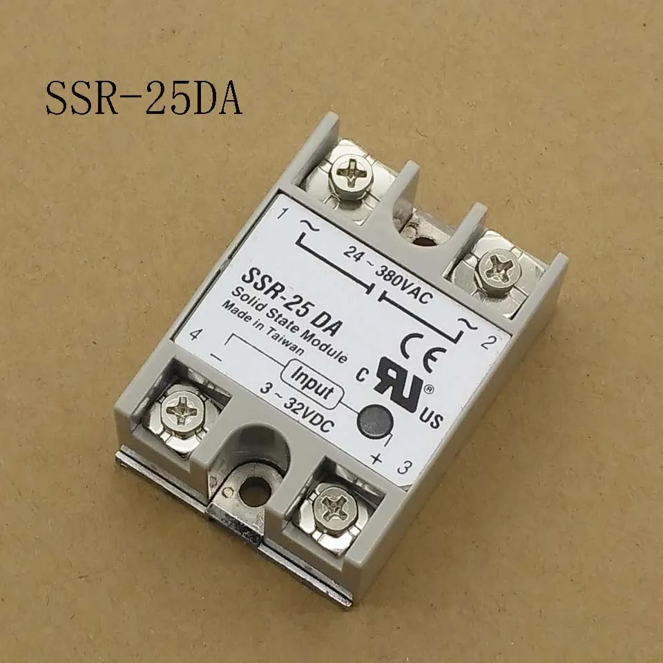 Твердотельное реле SSR-25DA 25A 5-24VDC TO 24-380V AC SSR 25DA 6-20mA | Электроника