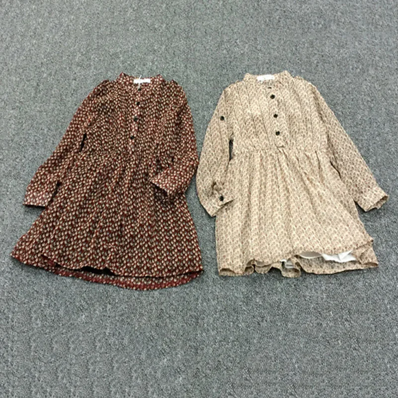 От 2 до 7 лет 2018 летнее платье для девочек детское с длинными рукавами шифоновое