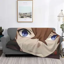 Childe Genshin Impact Blanket Anime Cartoon Flannel Warm Blankets Super Soft Bed Home Office Throw Sofa Blankets Kid Adult Gifts (4)