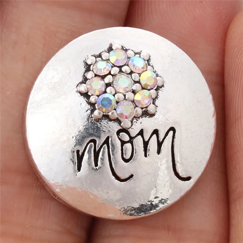 6 шт./лот новые ювелирные украшения 18 мм кнопки смешанные металлические защелки