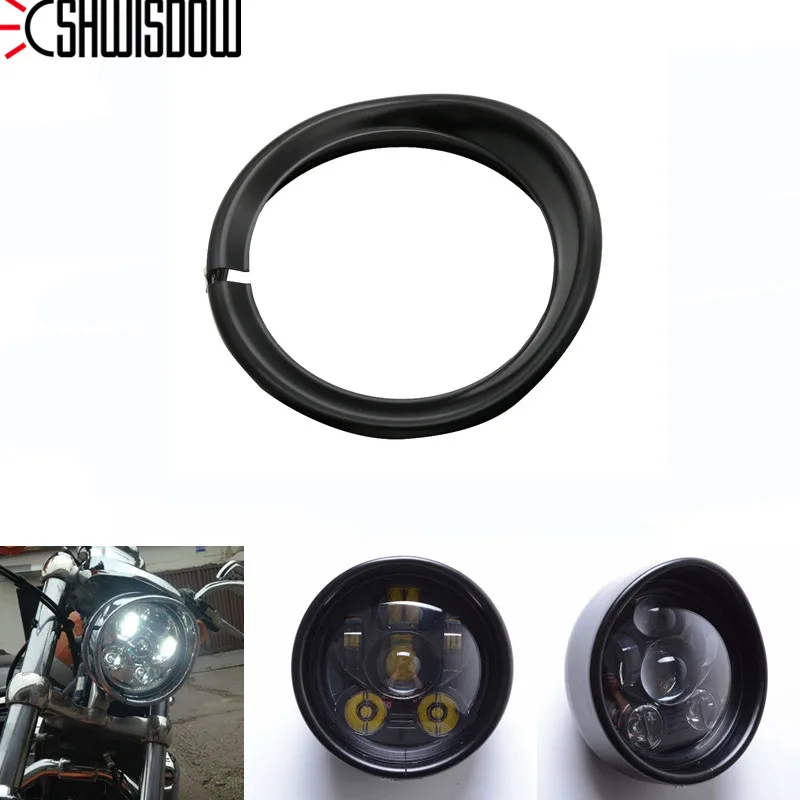5 75 &quotкозырек стиль налобный фонарь накладка кольцо для двигателя 3/4&quot