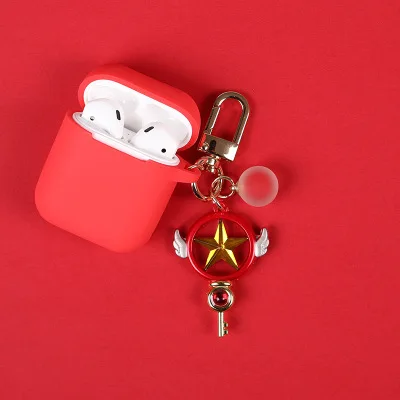 CE-10 Модные Cardcaptor Sakura Брелок «Сакура» силиконовый чехол для Apple Airpods протектор для наушников Брелок «Обложка» - Цвет: CE-10