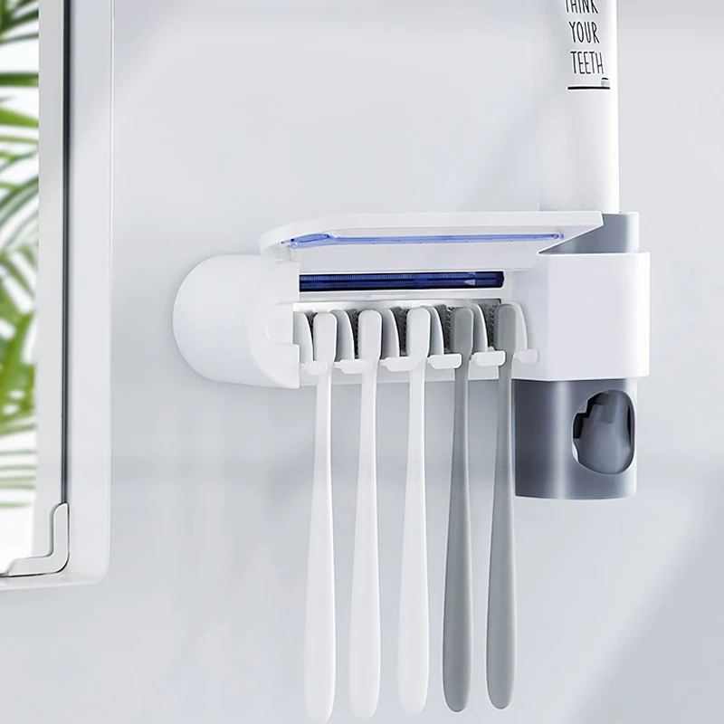 Антибактериальный УФ-держатель для зубной щетки автоматический диспенсер пасты