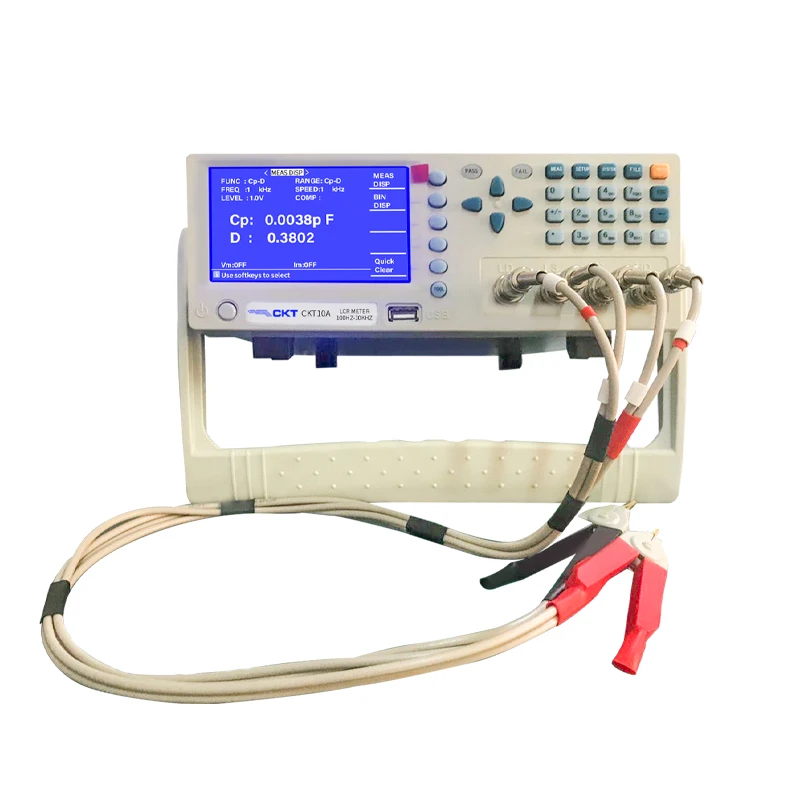 

CKT10A Digital LCR Meter Frequency 100Hz,120Hz,1KHz,10KHz ESR Meter RLC Meter