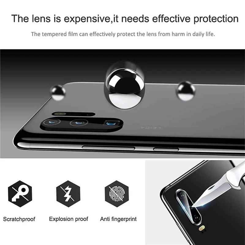 Стеклянный защитный экран прозрачный чехол для huawei P30 P20 Pro объектив камеры