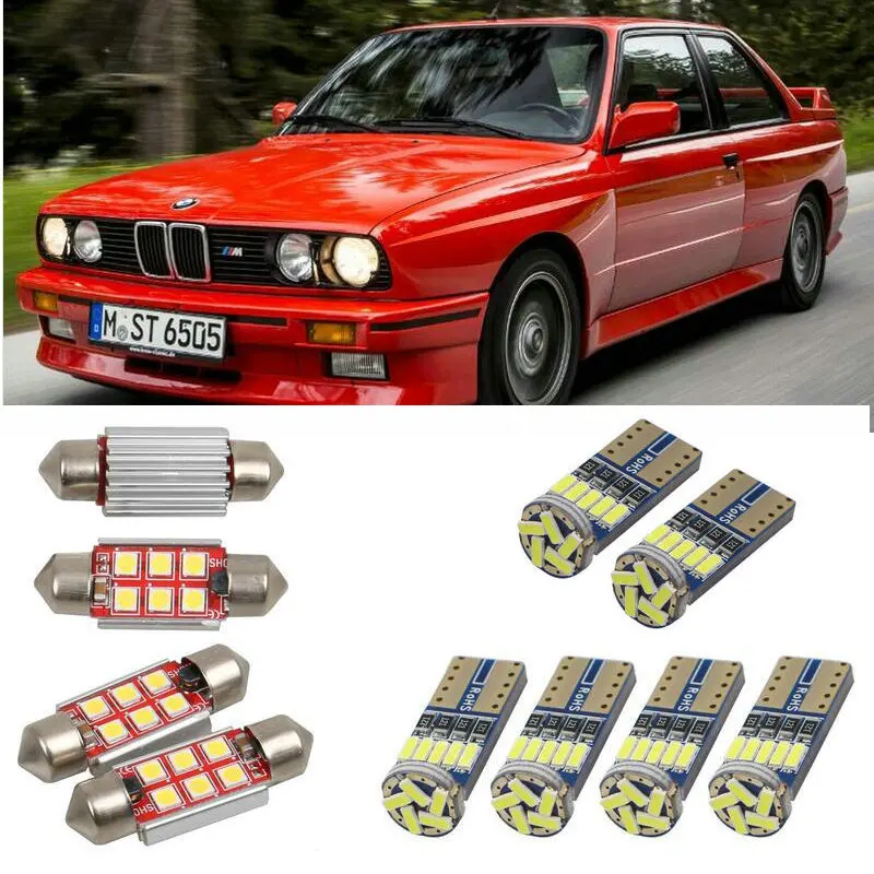 

Автомобильное светодиодное освещение для салона BMW m3 e30 1986-1991 автомобильные интерьерные лампочки для автомобилей без ошибок 7 шт.