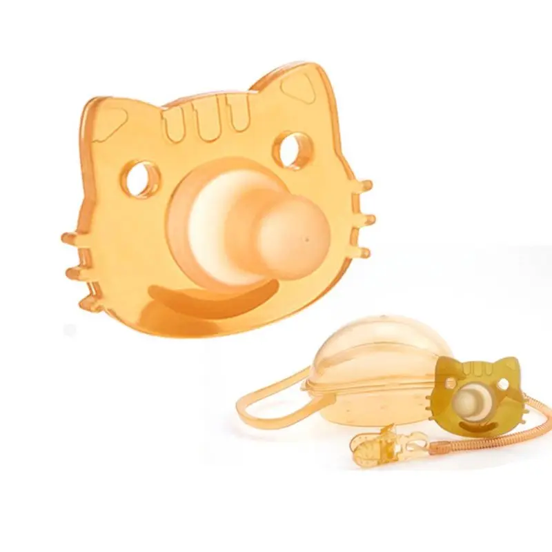 Футболка для маленьких детей мальчиков и девочек силиконовые кошка Соска