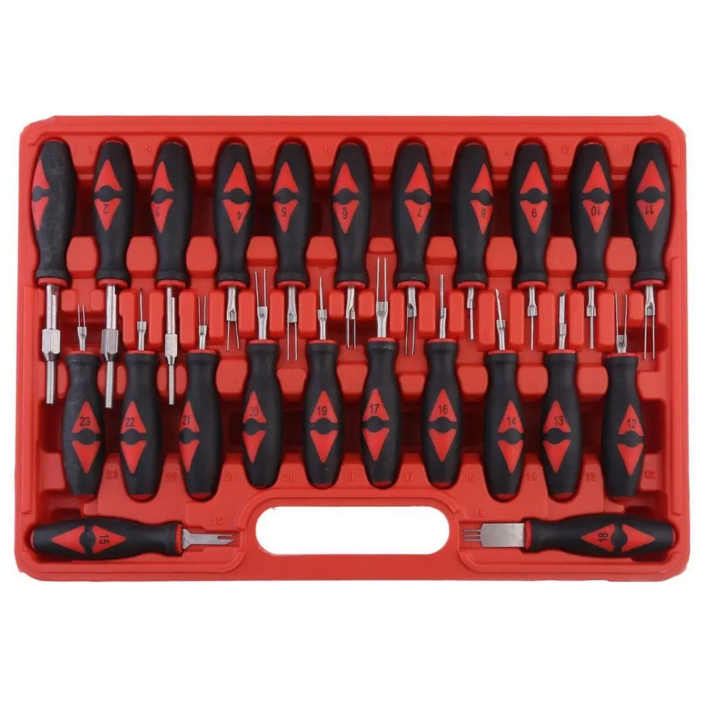 

23pcs/set Universal Automotive Terminal Removal Tool Car Electrical Wire Clamp Pin Extractor Professional Connector Terminal