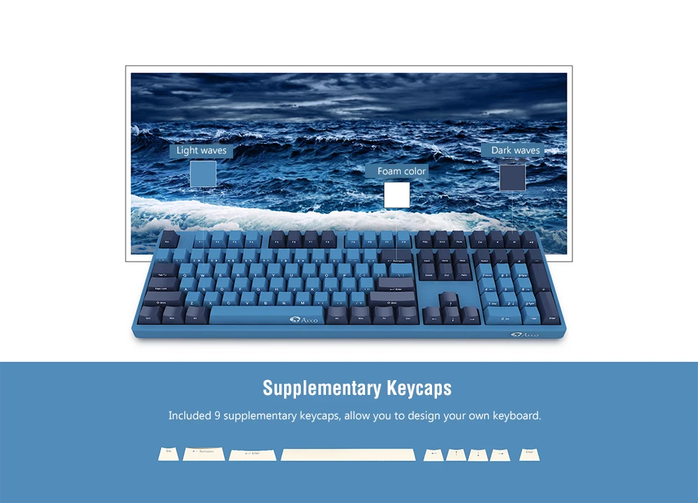 Игровая механическая клавиатура AKKO 3108/3087 SP с океанской звездой 108 клавишами/87 клавишами Cherry MX Switch PBT usb type-C для компьютерных игр