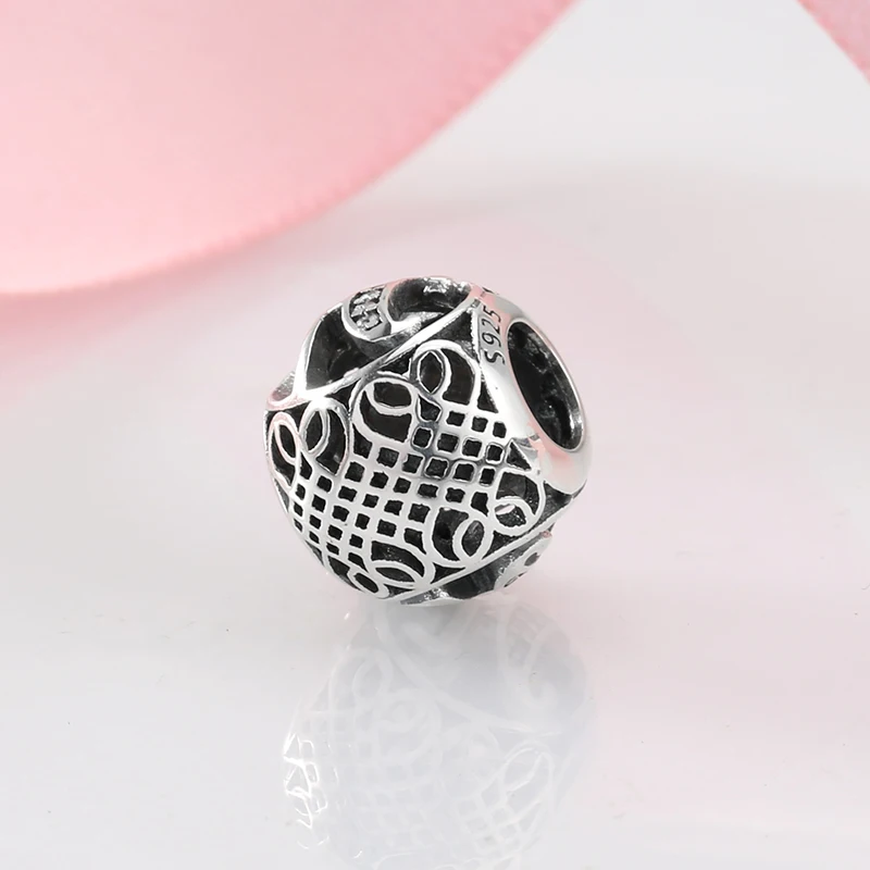 Новый Шарм буквы Прозрачный H бусины из стерлингового серебра 925 Оригинал