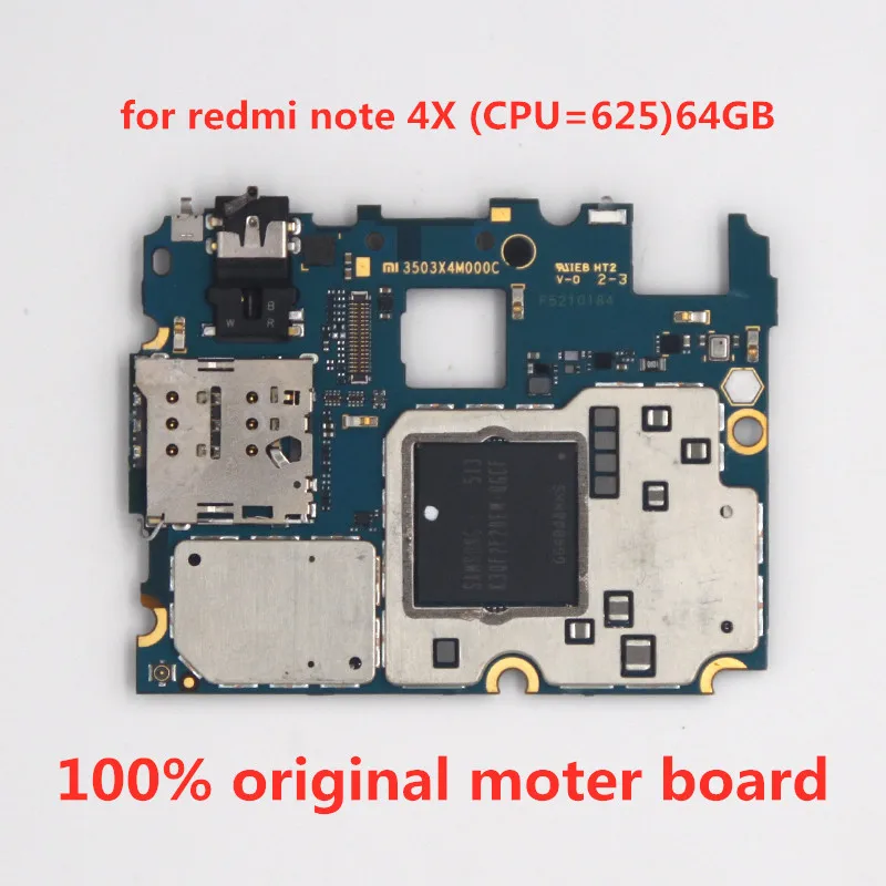 

Full working For redmi note 4X(CPU=625)64 gb Motherboard,100% Original unlocked for redmi note 4x Logic boards 64GB
