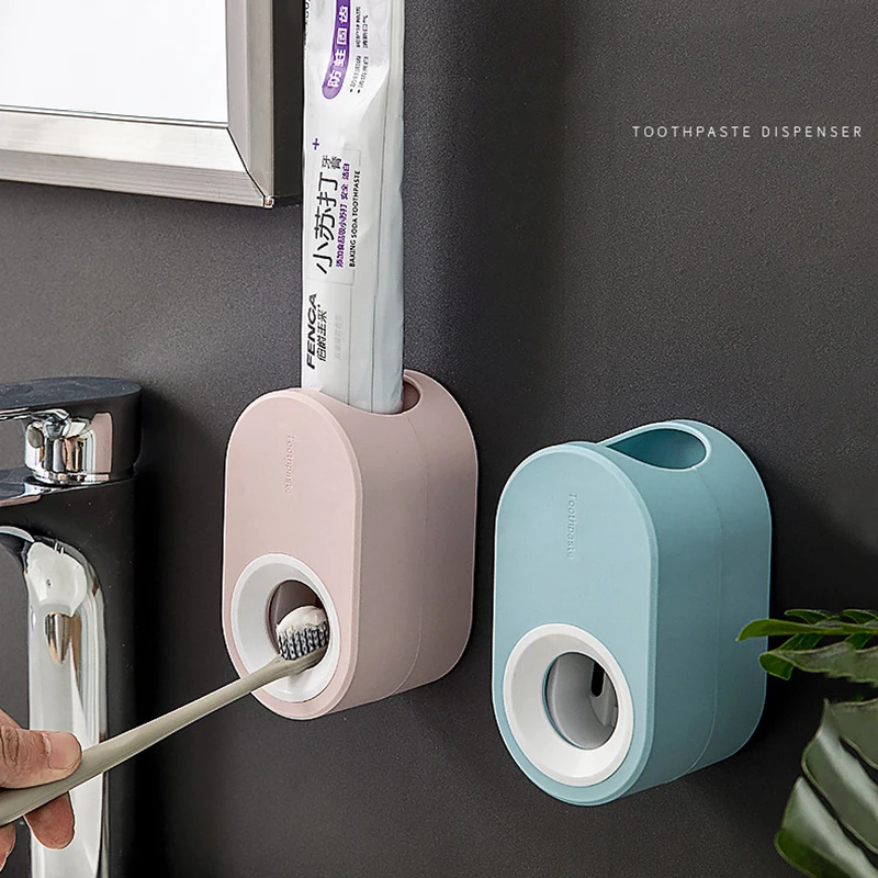 

Bathroom Auto Toothpaste Dispenser Automatic Tooth Paste Squeezer Wall Mount Toothpaste Holder Bathroom Accessories for Kids New