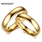 Meaeguet Classic Tungsten карбид свадебные кольца для пары твердых золото-цвет любовника участия Анель ювелирные изделия