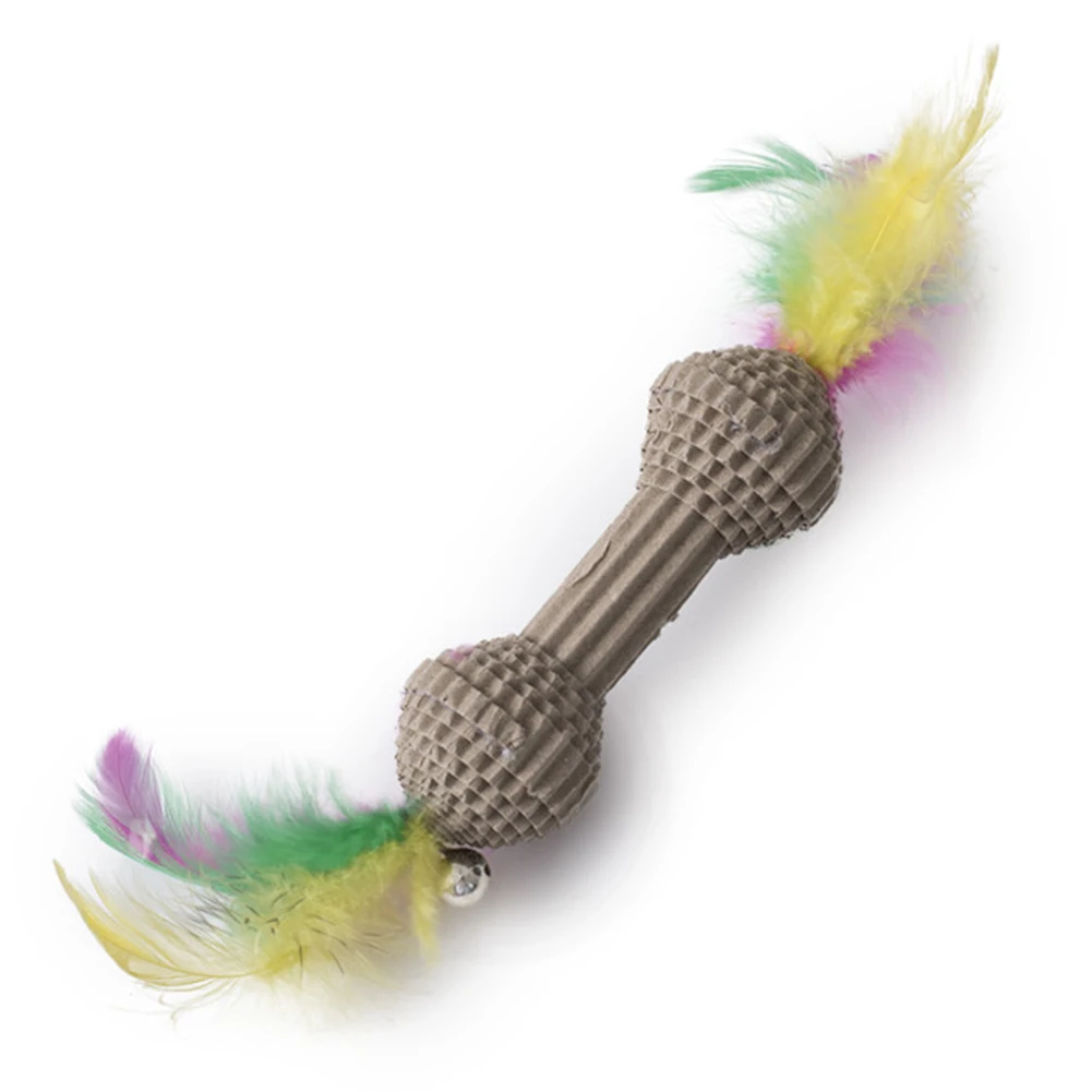 Мини гофрированная бумага смешные мягкие животные кошка котенок Когтеточка перо