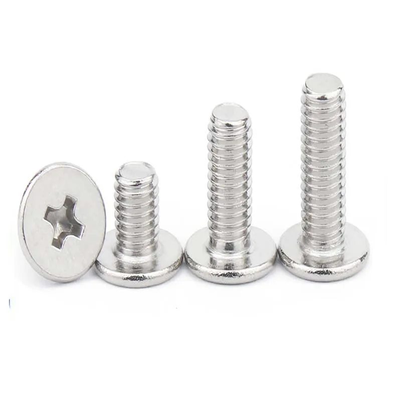

10/50pcs 304 Stainless Steel Cross Phillips Ultra Thin Flat Wafer Head Screw CM M1.4 M1.6 M2 M2.5 M3 M4M5M6 Digital Laptop Bolt