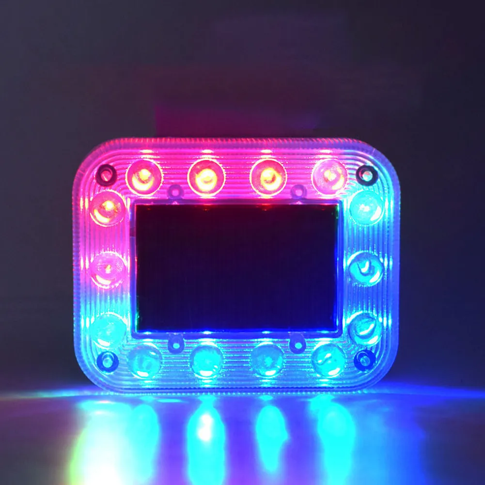 

Car Colorful Indicator Light Solar Flashing Lamp Anti-Collision Warning Side Bulb LED Tail Light Accessories For Truck Trailer