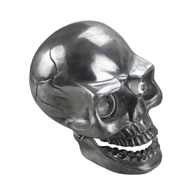 

Motorcycle HeadLight LED Metal Skull High/Low Beam Heada Light HeadlLamp For Harley Yamaha Suzuki Kawasaki Cruiser Bobber Atv