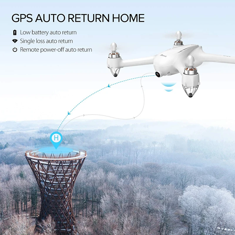 Potensic D80 GPS 5G Wi Fi FPV с 2K камерой антенна видео широкоугольный оптический поток RC
