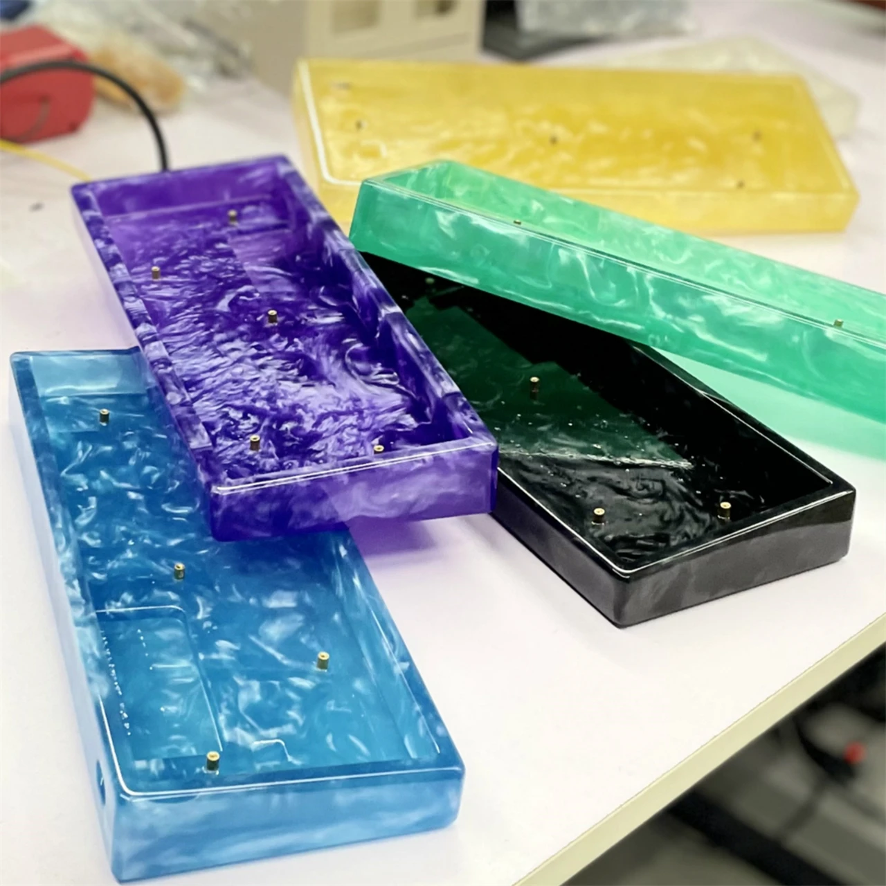 Чехол ANNE из смолы на заказ прозрачный чехол натуральной для Anne Pro 2 твердая