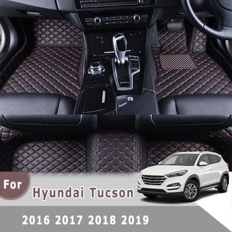Для Hyundai Tucson 2018 2017 2016 правый руль RHD автомобильные коврики аксессуары кожаные