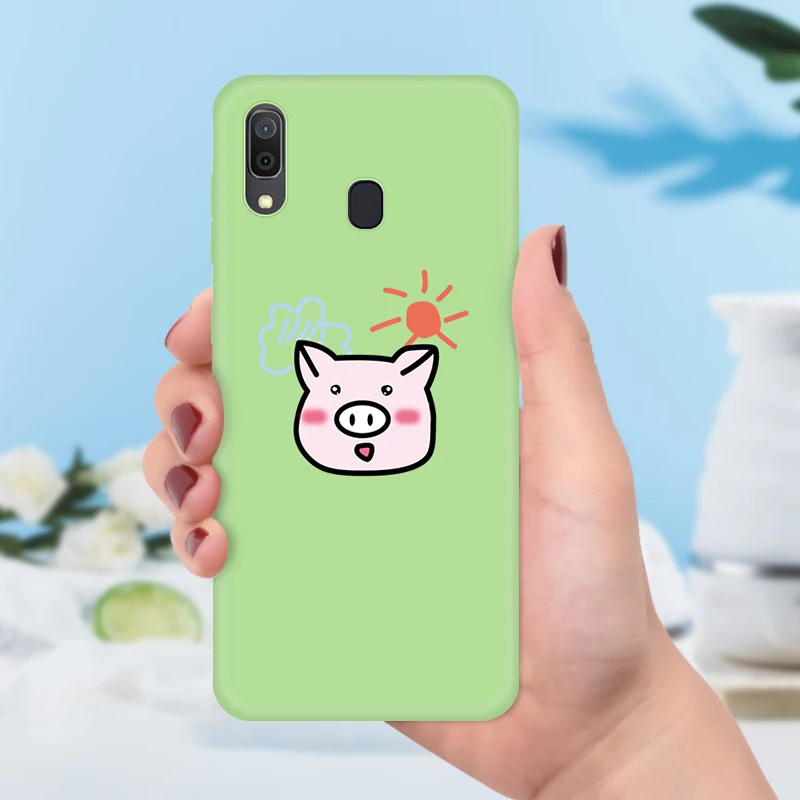 06 Мягкий силиконовый бампер с рисунком кота для samsung Galaxy A50 чехол для телефона CoverA30 A40 A60 A70 A10 A20 M 10 20 30 40 Coque - Цвет: 06