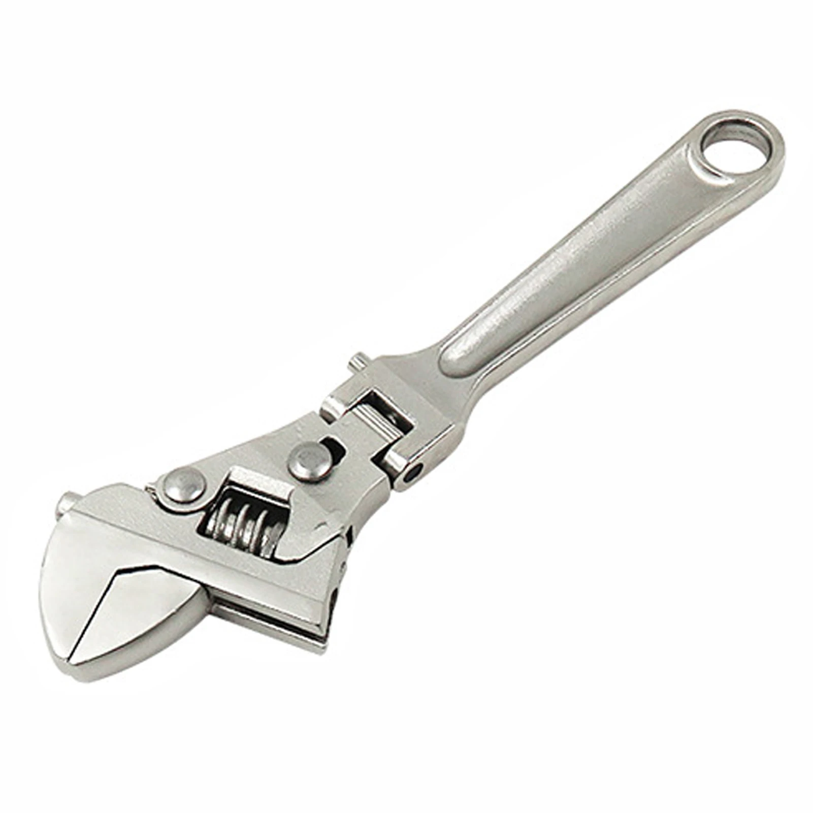 

Ratchet Wrench Adjustable Hand Tool Dual Purpose Chrome Molybdenum Steel Pratical Folding Handle Durable Accessories Universal