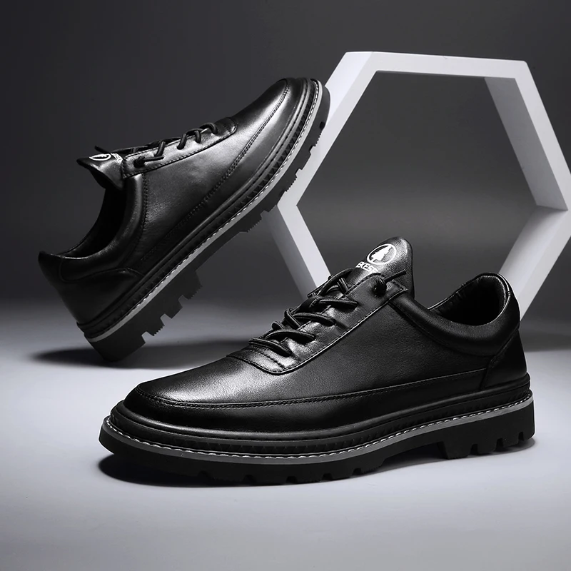 Мужская обувь из натуральной кожи осенняя модная Оригинальная дизайнерская
