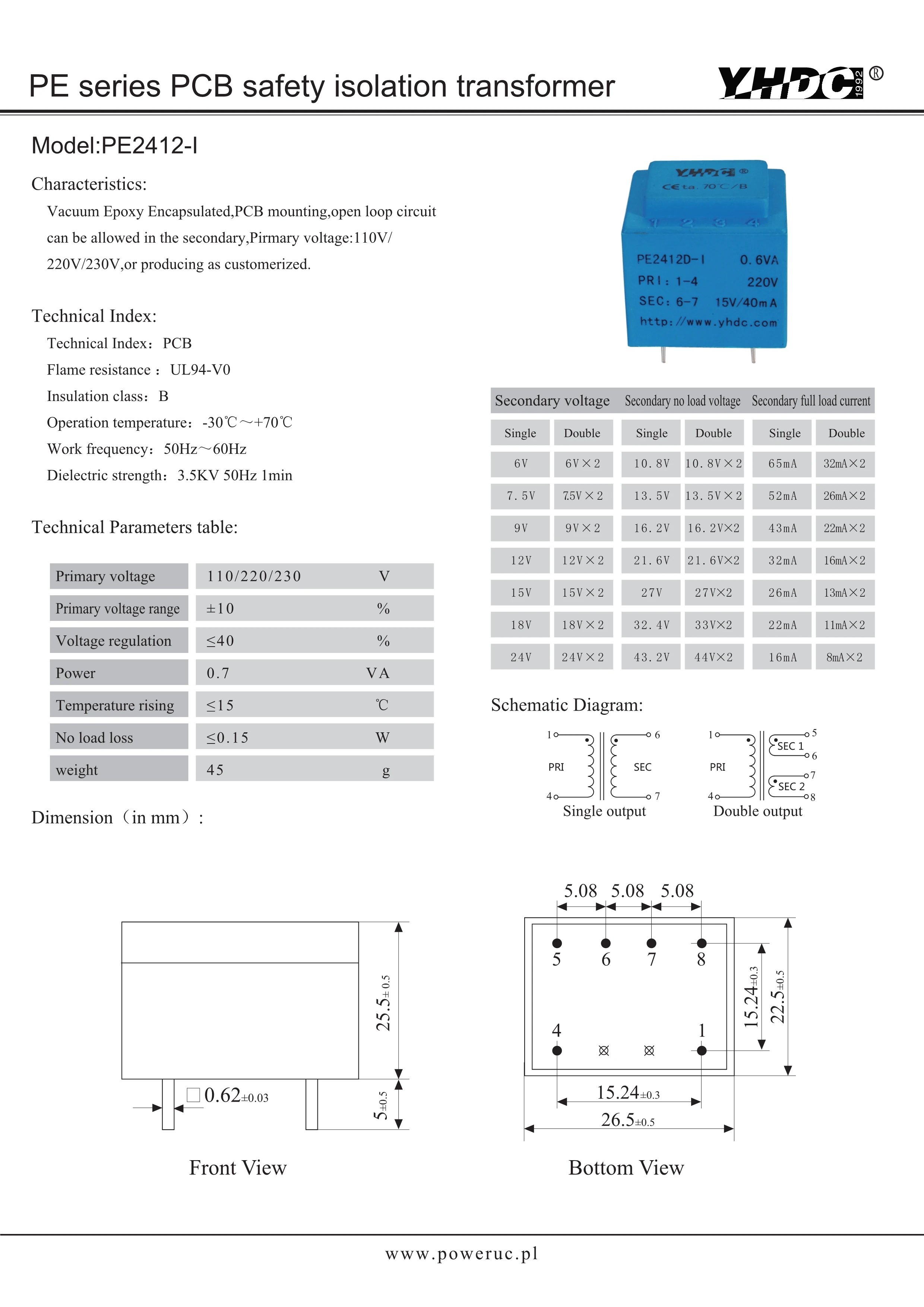 Регулируемая мощность 230 ва вход в выход 12 В встроенный Трансформатор |