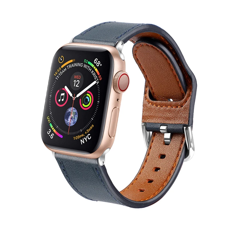 Ремешок для часов apple watch band 4 3 44 42 мм ремешок из натуральной кожи correa iwatch 2/1 38 40