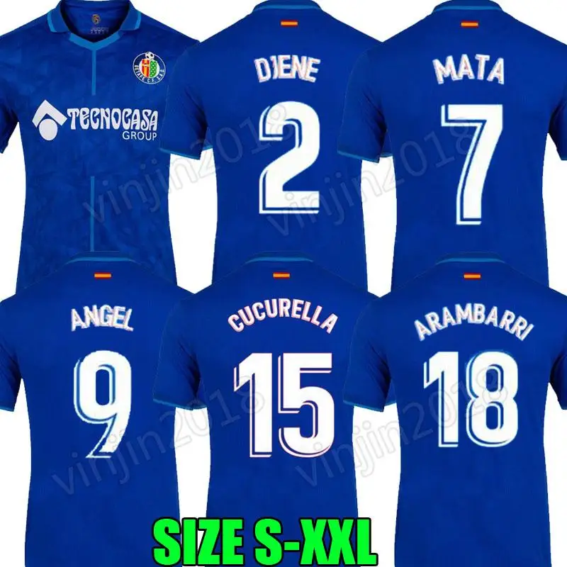 

Getafe 21 22 75 Years Anniversary jersey home blue 2021 2022 camiseta deDJENE MATA ANGEL ARAMBARRI blue shirts