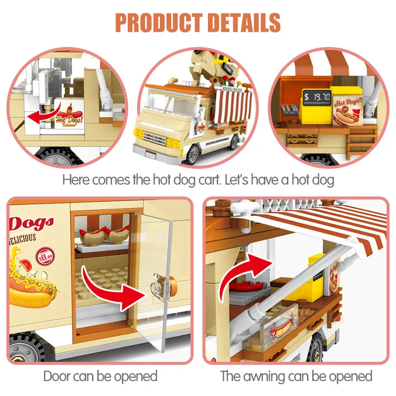 511 шт. Детский конструктор хот-дог | Игрушки и хобби