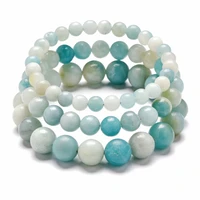 natural 6mm 8mm 10mm stone bead bracelet yoga chakra healing friend lovers bracelets