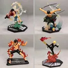 Фигурка обезьяны д, Луффи, фигурки Portgas D Ace Roronoa Zoro, аниме экшн-фигурки Sanji Combat Ver. Коллекционная модель игрушки
