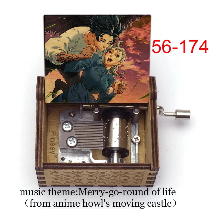 Newest Design Anime Howls Moving Castle Music Theme Merry Go Round of Life Howl Sophie Box Girls Toy New Year Gift | Дом и сад
