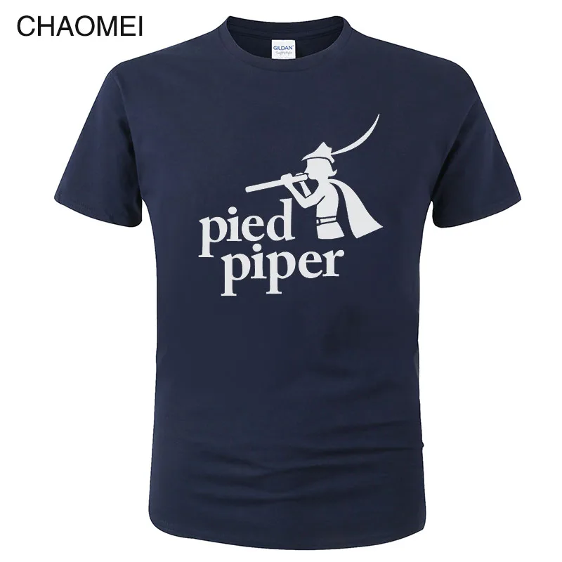 

Summer Cotton Men's T-Shirt Pied Piper Cartoon Print T Shirt Men Unisex New Fashion Short Sleeves Cool Tshirt Funny Top Tees C15