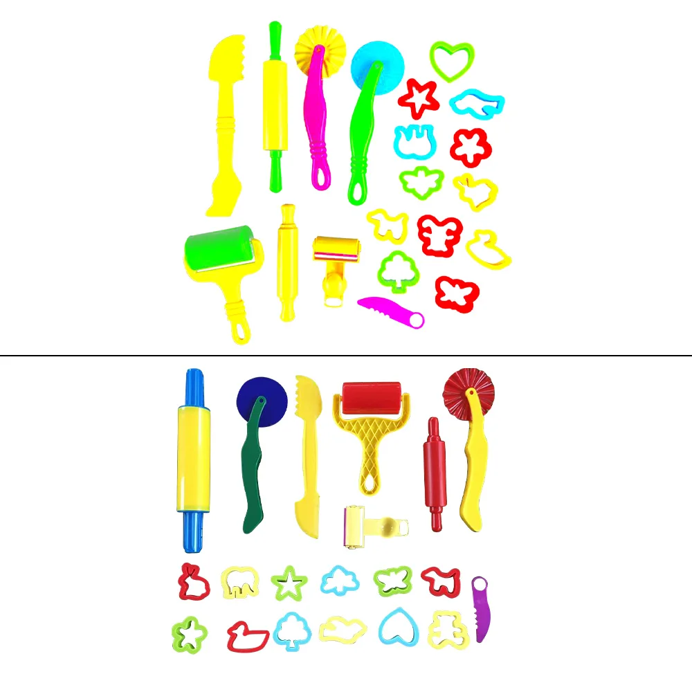 

DIY Slime Play Dough Tools Set Accessories Plasticine Mold Modeling Clay Kits Slime Plastic Cutters Moulds Toys For Child