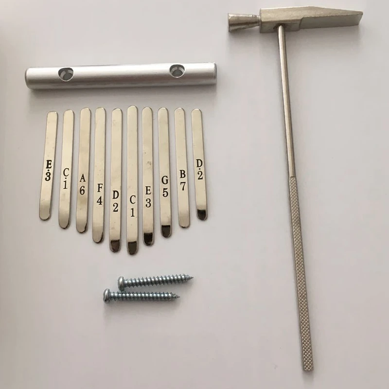 10 клавишный калимба Diy Набор бас дерево большой палец фортепиано Mbira для картина
