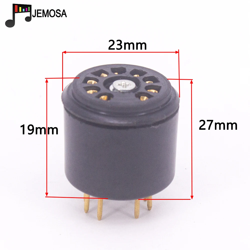 2PCS Bakelite 9pin Vacuum Tube Socket Test For 6DJ8 12AX7 ECC83 12AU7 ECC82 EF86 6922 Audio Amplifier HIFI | Электроника
