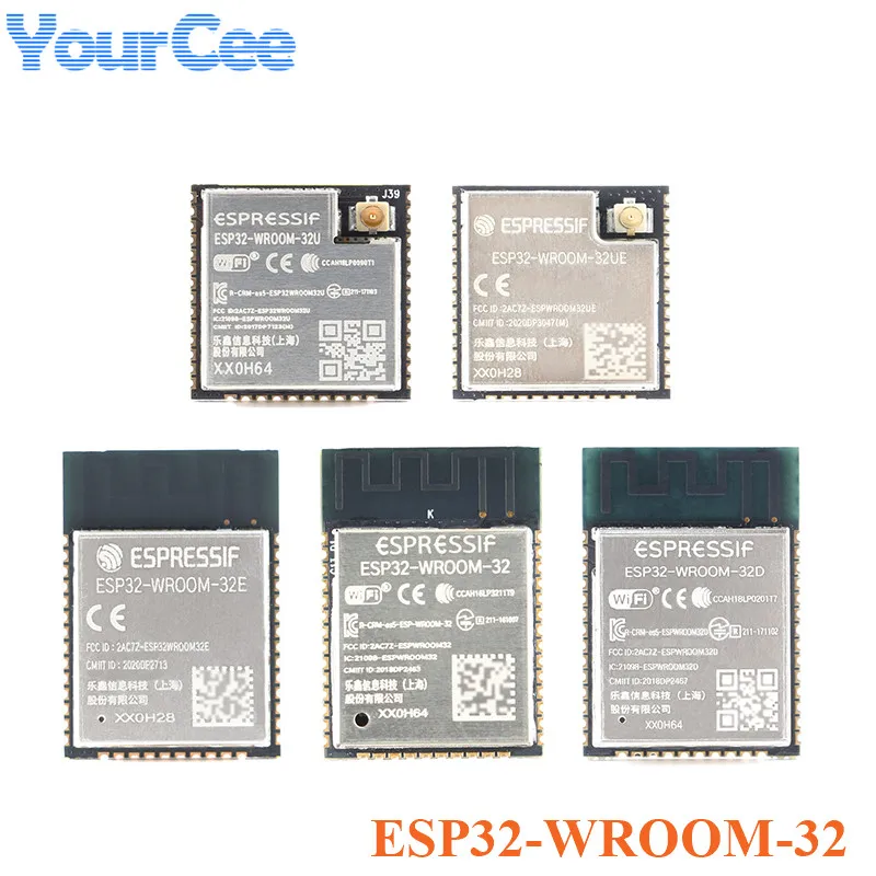 ESP32 WROOM 32 W Room ESP 4MB 8MB 16MB Dual Core WiFi Wireless MCU Module 32UE 32U 32E 32D|Интегральные схемы| |