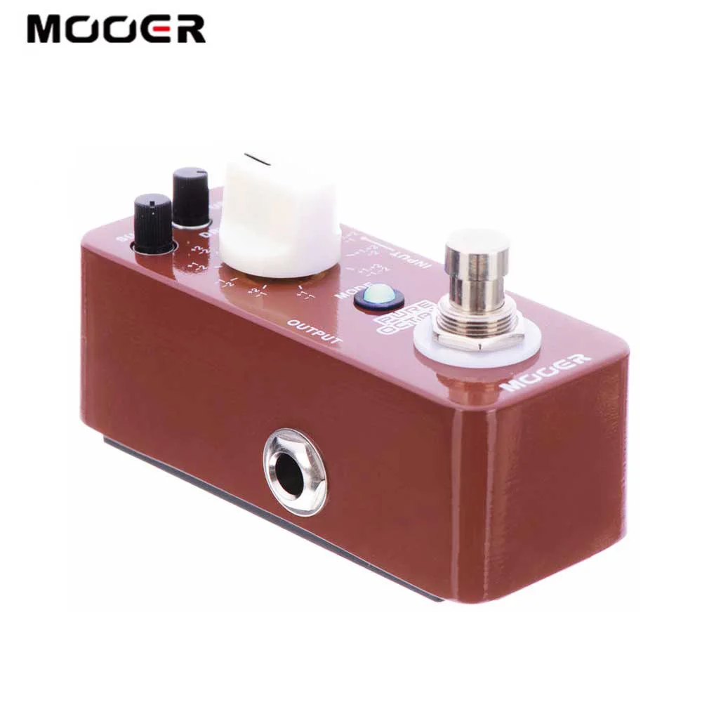 MOOER PURE OCTAVE гитарная педаль микро Octave для создания эффектов 11 True Bypass полностью