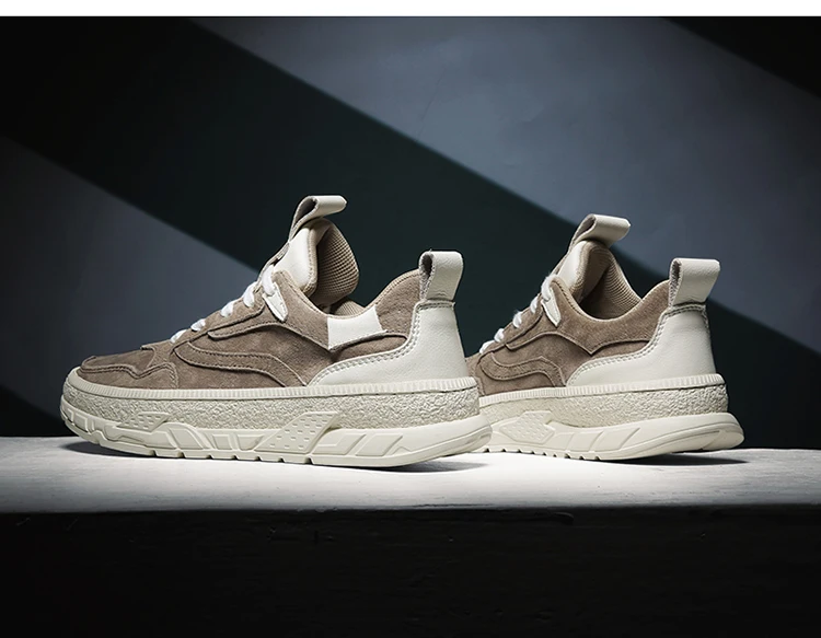 Мужская обувь Новинка Осень 2020 кожаная Спортивная повседневная мужская