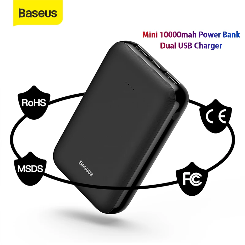 Портативное зарядное устройство Baseus 10000 мАч 1 м|Внешние аккумуляторы| |