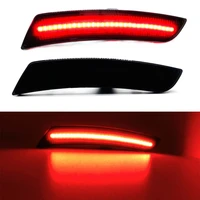 2pc rear bright red bumper full led side marker lights assembly for 2016 2018 chevy camaro 14 19 cadillac cts 15 19 cadillac ats