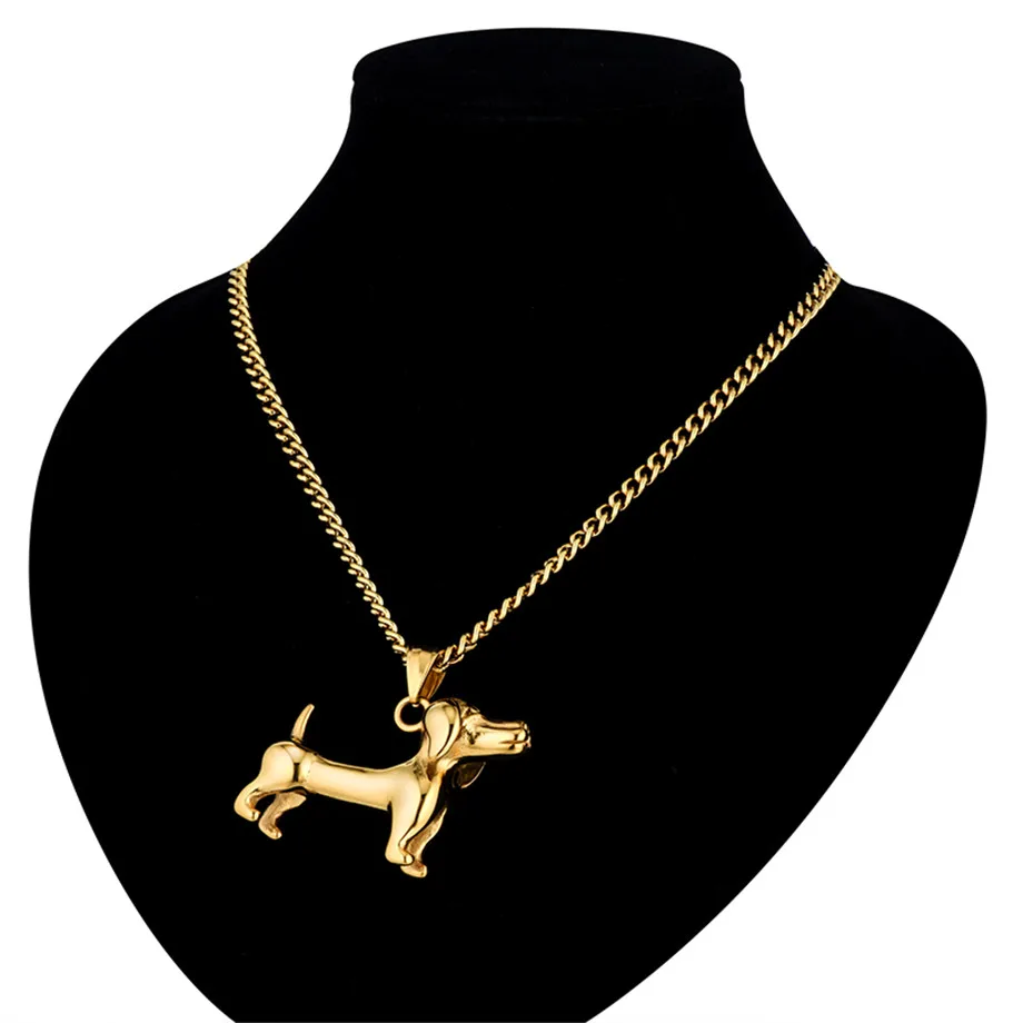 777 ожерелье из нержавеющей стали Женское и мужское колье в виде животного простая
