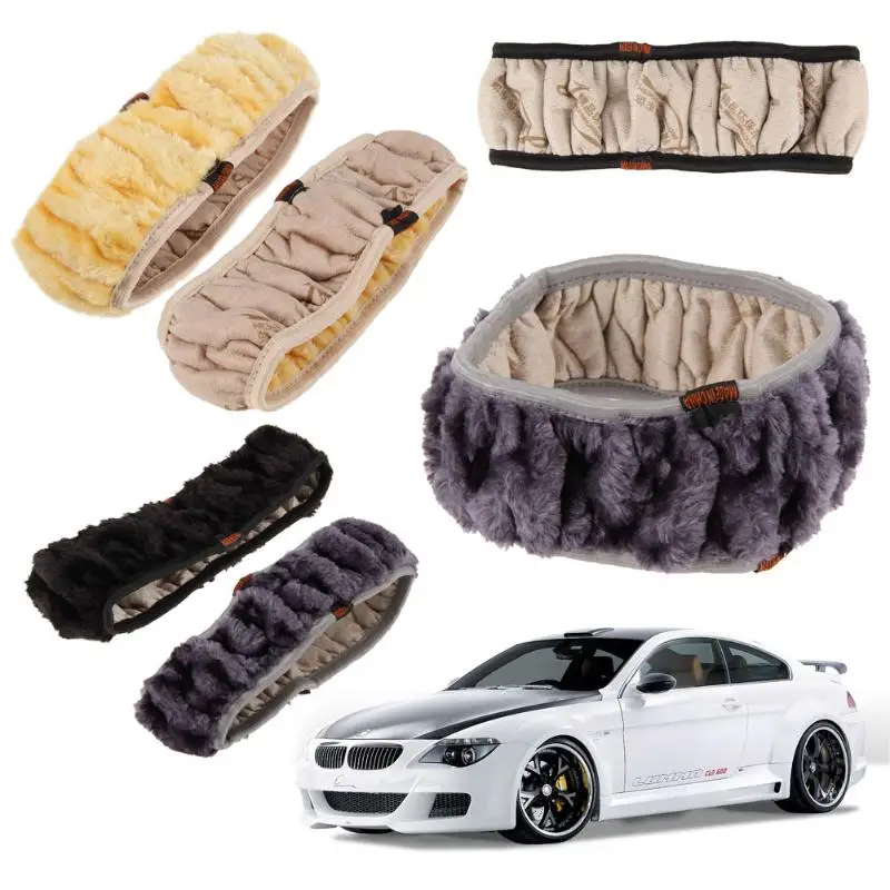 VODOOL автомобильный зимний теплый чехол на руль длинный шерстяной плюшевый