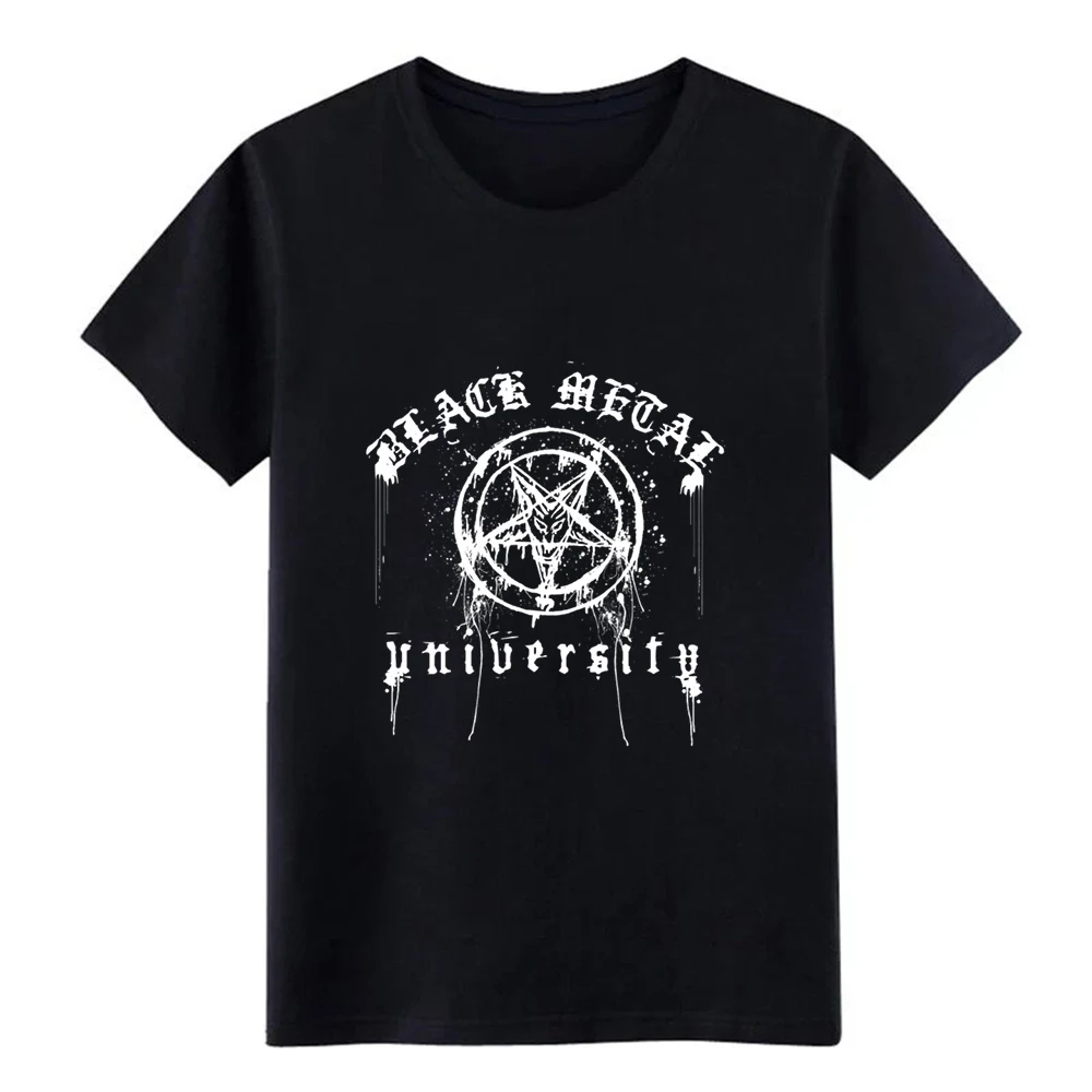 

BLACK METAL UNIVERSITY t shirt personalized cotton plus size 3xl Vintage Famous Funny summer slim shirt