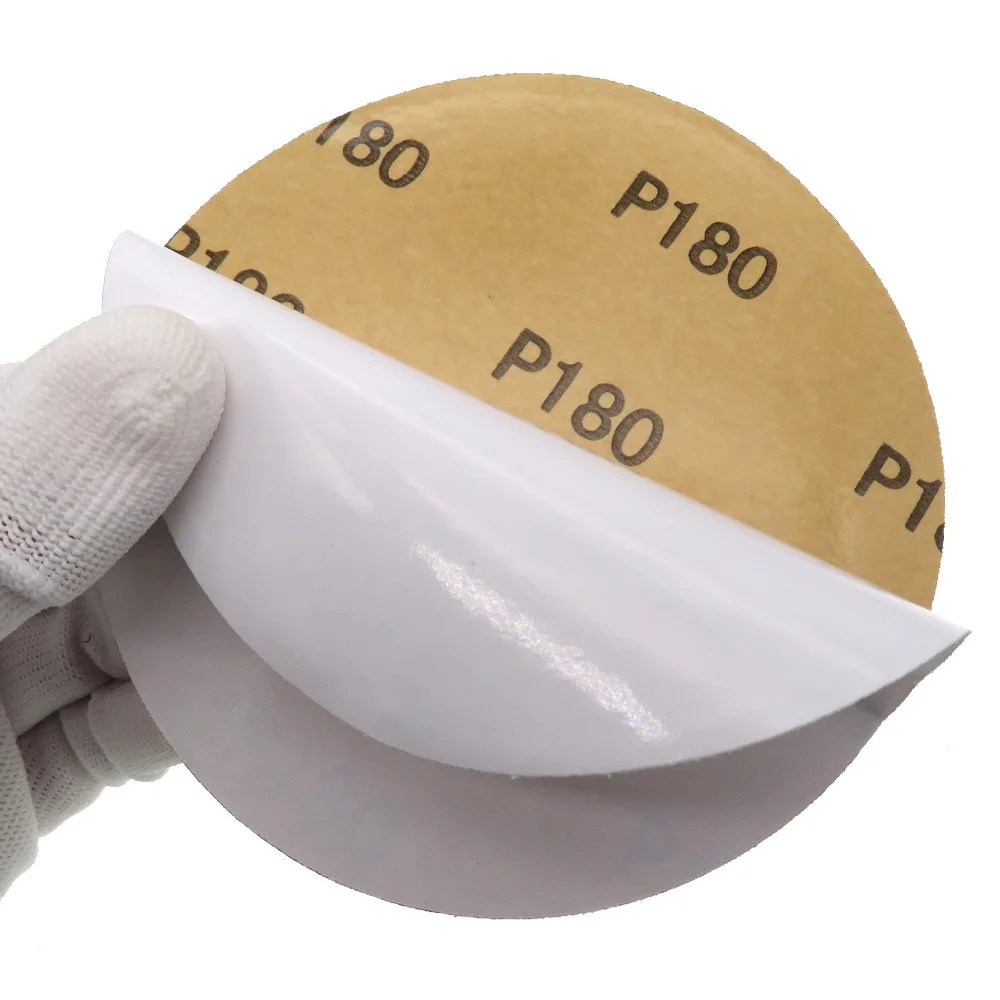 50pcs Premium Gold Sandpaper - 5&quot 6&quot Hook loop PSA Self Adhesive Sanding Discs for DA Sanders 40-1000 grits | Инструменты